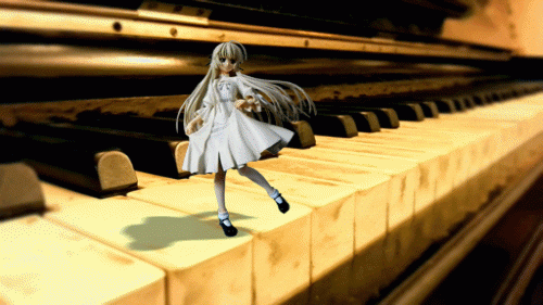 Figua on the piano Animated GIF