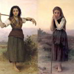 ブグローの絵画「羊飼いの少女」のモデルのような美少女の写真