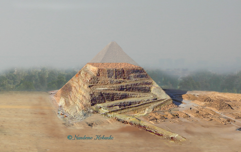 建設中のクフ王のピラミッド