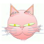 Pink cat animation